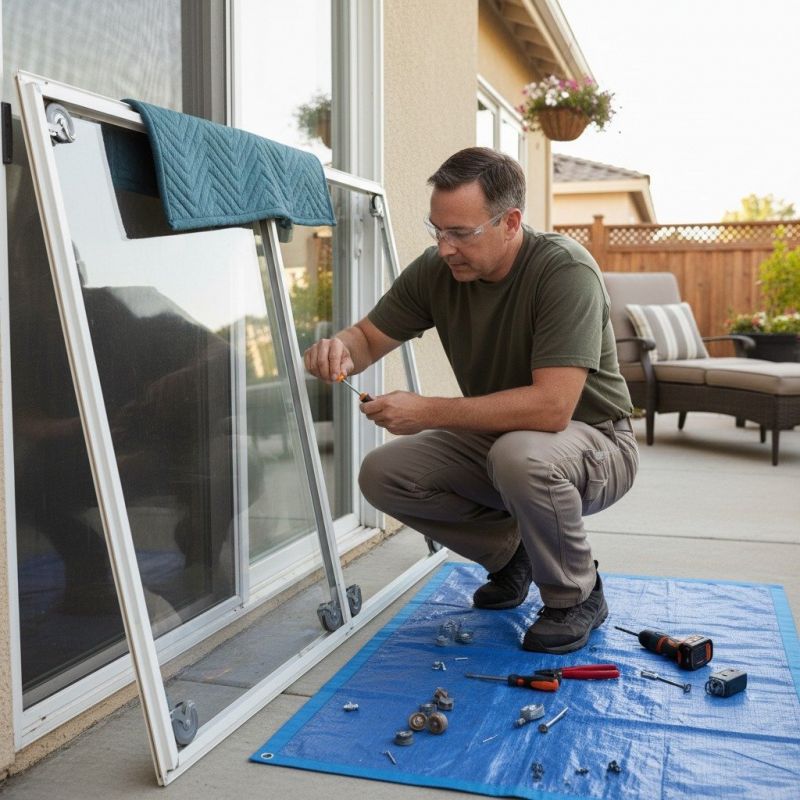 Sliding Door Track Repair in Alpharetta, GA